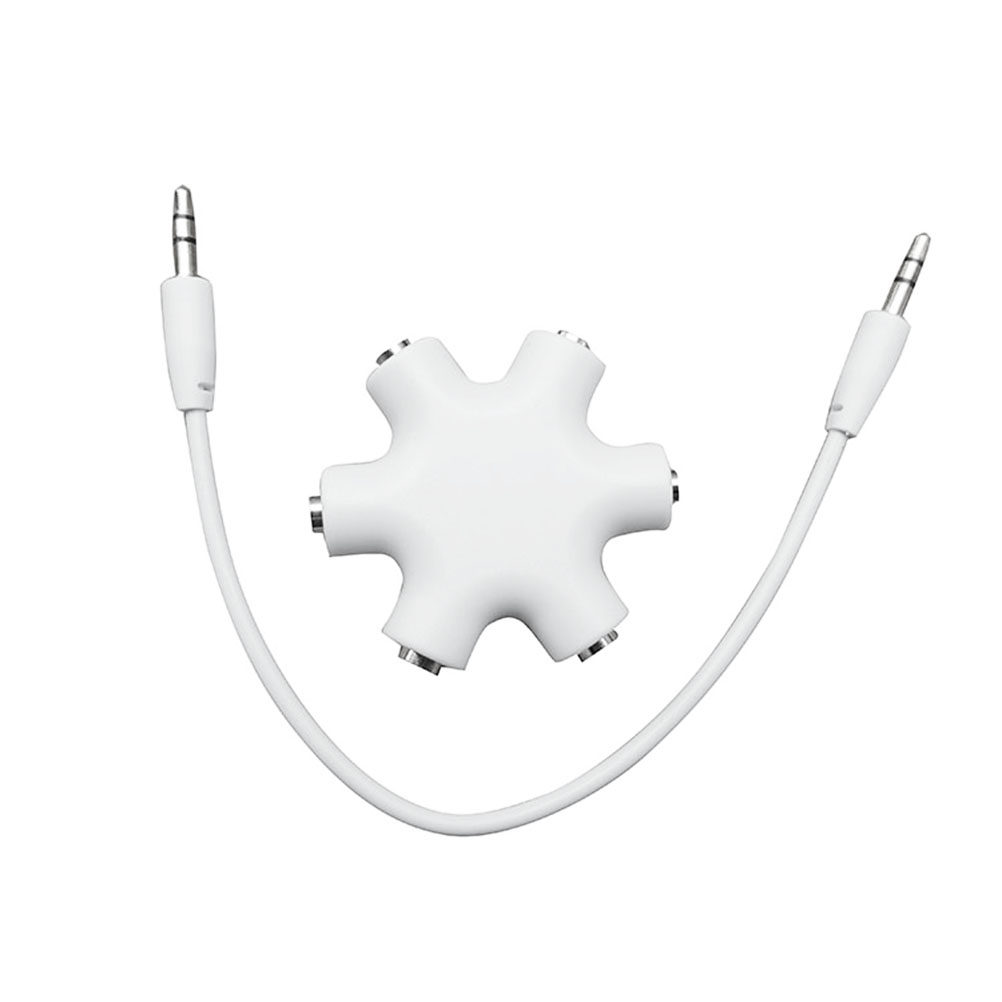 6 Port 3.5mm Snow Shape Earpho - Audio Music Dj ulasan dan harga